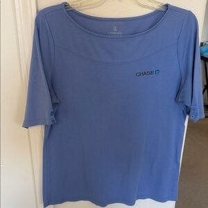 Lands' End Women's Blue V-Neck Sweater